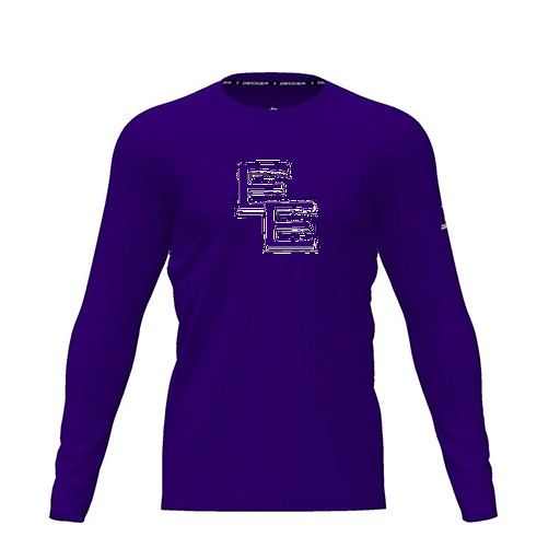 [CUS-DRIF-TEES-PER-CNK-LSL-PUR-YXS-LOGO1] Dri Fit Performance T-Shirt (Youth XS, Purple, Logo 1, Long Sleeve)