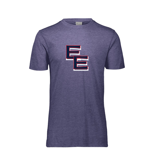 [FTSCUBNV-YS-LOGO1] Decker Youth Tri-Blend T-Shirt - Short Sleeve (Youth S, Navy, Logo 1)