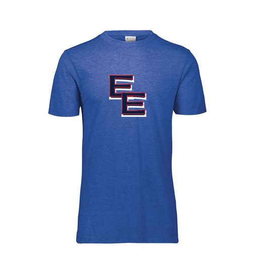 [FTSCUBRY-YS-LOGO1] Decker Youth Tri-Blend T-Shirt - Short Sleeve (Youth S, Royal, Logo 1)