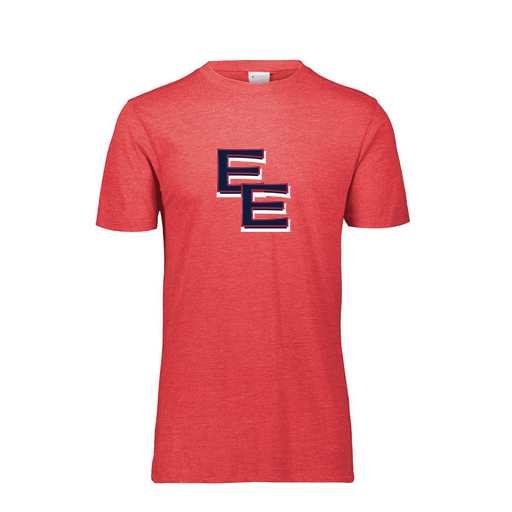 [FTSCUBRD-YS-LOGO1] Decker Youth Tri-Blend T-Shirt - Short Sleeve (Youth S, Red, Logo 1)