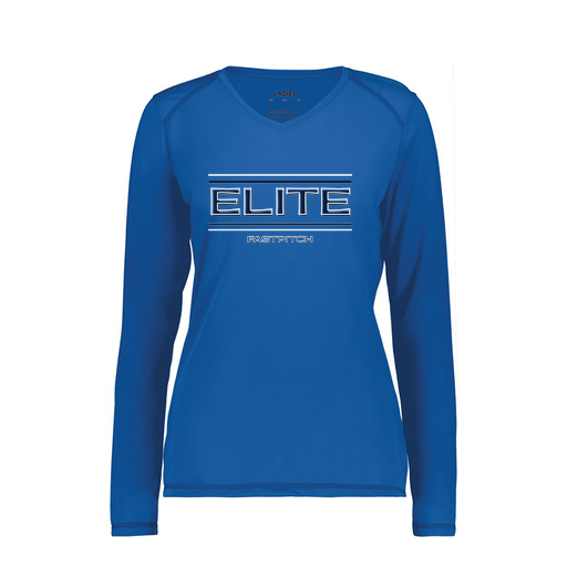 [6847.060.XS-LOGO2] Women's SoftTouch Long Sleeve (Female Adult XS, Royal, Logo 2)