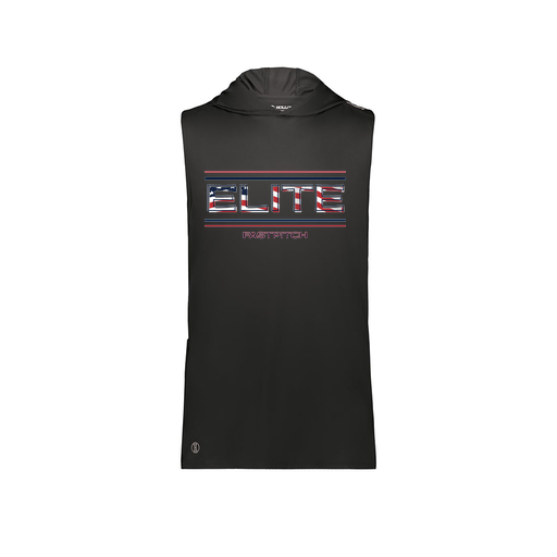 [222590.080.XS-LOGO3] Men's CoolDry Sleeveless Hoodie (Adult XS, Black, Logo 3)