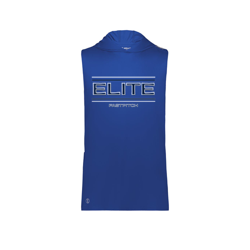 [222590.060.XS-LOGO2] Men's CoolDry Sleeveless Hoodie (Adult XS, Royal, Logo 2)