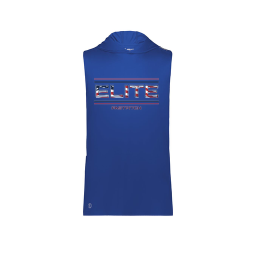 [222590.060.XS-LOGO3] Men's CoolDry Sleeveless Hoodie (Adult XS, Royal, Logo 3)