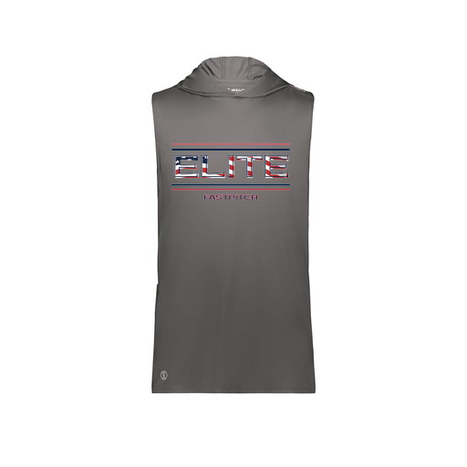 [222590.98D.XS-LOGO3] Men's CoolDry Sleeveless Hoodie (Adult XS, Gray, Logo 3)