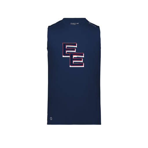 [222593.065.S-LOGO1] Men's CoolDry TankTop (Adult S, Navy, Logo 1)