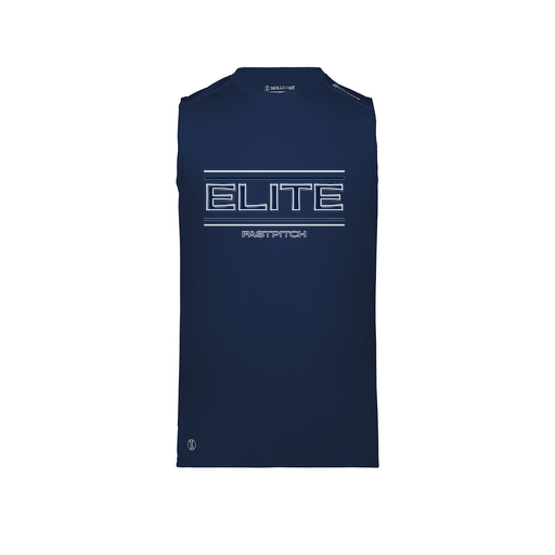 [222593.065.S-LOGO2] Men's CoolDry TankTop (Adult S, Navy, Logo 2)