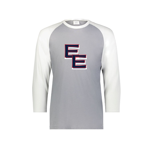 [6879.74S.S-LOGO1] Men's Vintage 3/4 Sleeve T-Shirt (Adult S, White, Logo 1)