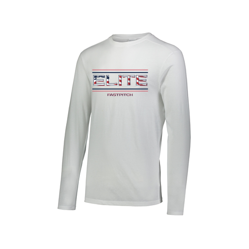 [FTLCUBWH-AXS-LOGO3] Decker Men's Tri-Blend T-Shirt - Long Sleeve (Adult XS, White, Logo 3)