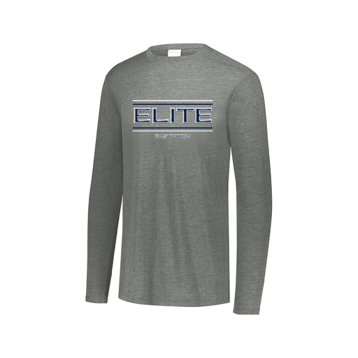 [FTLCUBGY-AXS-LOGO2] Decker Men's Tri-Blend T-Shirt - Long Sleeve (Adult XS, Gray, Logo 2)