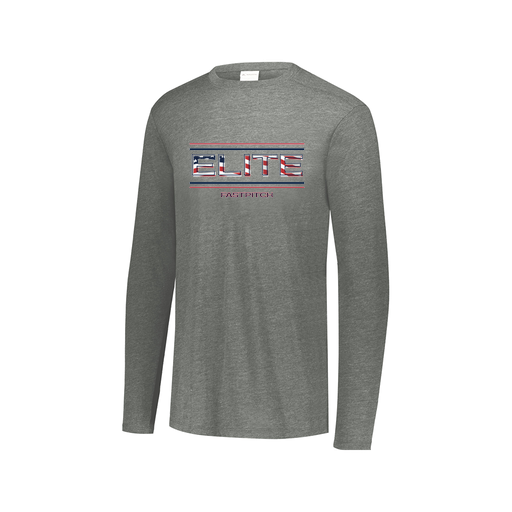 [FTLCUBGY-AXS-LOGO3] Decker Men's Tri-Blend T-Shirt - Long Sleeve (Adult XS, Gray, Logo 3)