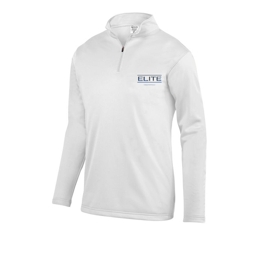 [FOLQFFWH-AS-LOGO2] Decker Men's FlexFleece 1/4 Zip (Adult S, White, Logo 2)