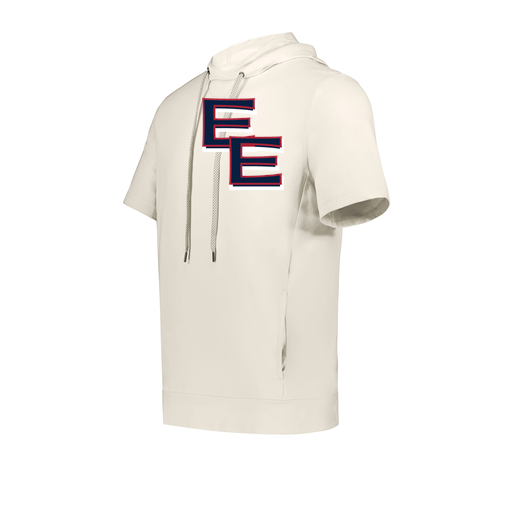 [222505.907.S-LOGO1] Men's Venturs Soft Knit Short Sleeve Hoodie (Adult S, White, Logo 1)