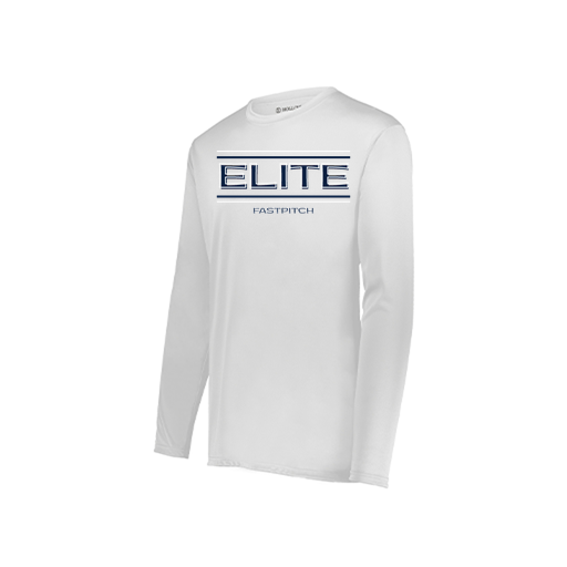 [222823.005.S-LOGO2] Youth LS Smooth Sport Shirt (Youth S, White, Logo 2)