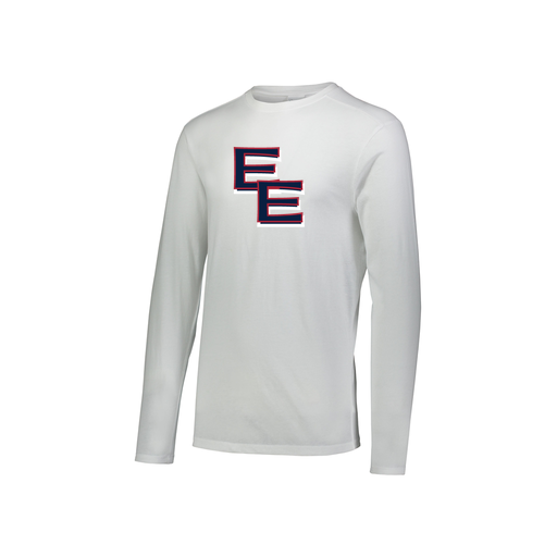 [3076.005.S-LOGO1] Youth LS Ultra-blend T-Shirt (Youth S, White, Logo 1)
