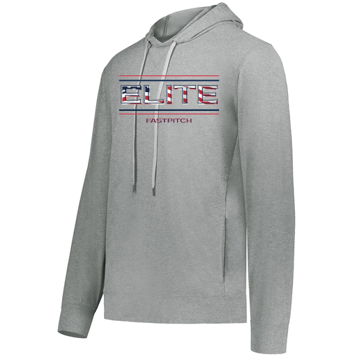 [222698.013.S-LOGO3] YOUTH VENTURA THIN KNIT HOODIE (Youth S, Silver, Logo 3)