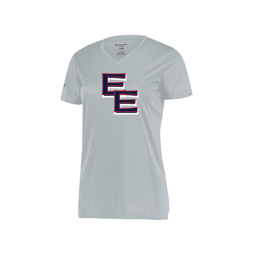 [222820.099.S-LOGO1] Ladies Movement Dri Fit Shirt (Female Adult S, Silver, Logo 1)